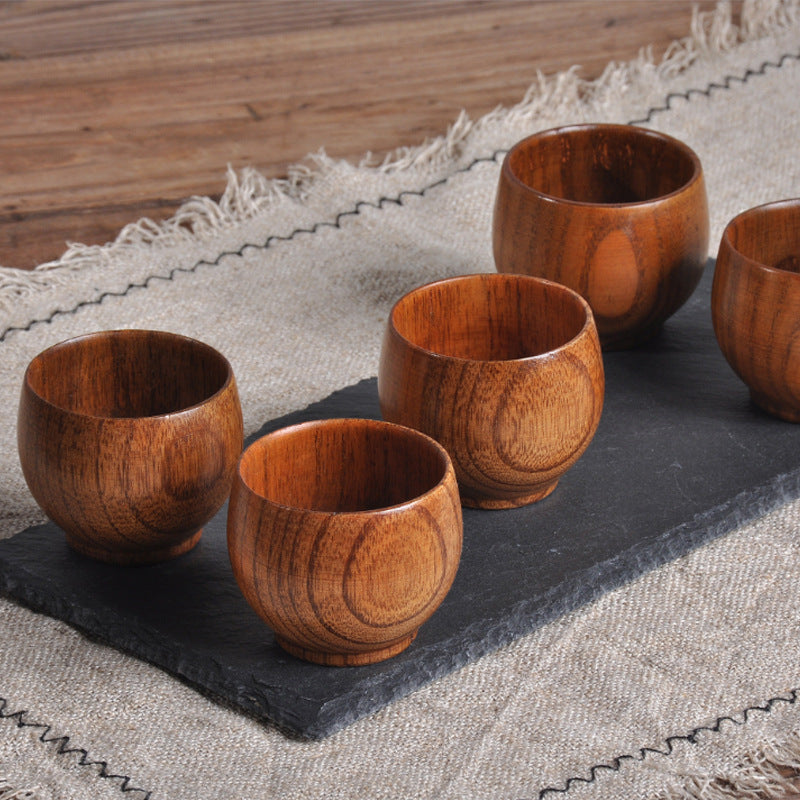 Handmade Wooden Cup - Natural Spruce Wood Drinkware