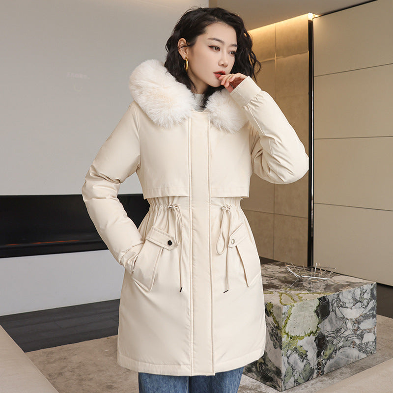 Korean Style Small Waist Down Coat - Stylish & Warm