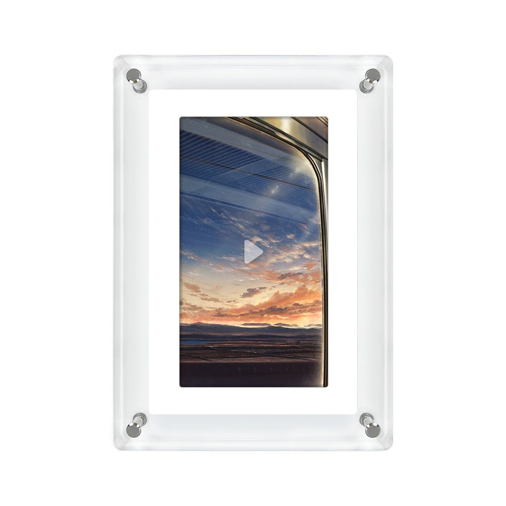 Transparent Fashion Digital Electronic Photo Album Video Advisement Player Business Gift Photo Frame