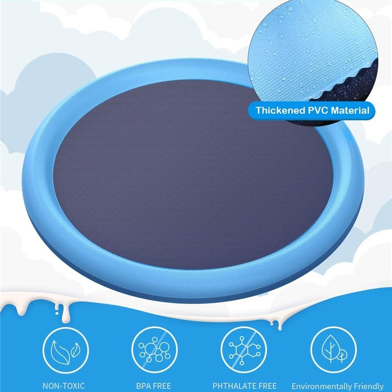 Non-Slip Splash Pad for Kids & Pets - Summer Fun in Your Backyard!