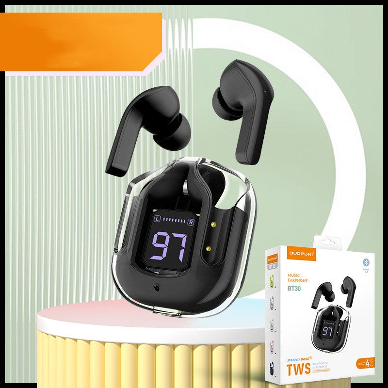 True Wireless Bluetooth Headset Digital Display ENC Noise Reduction - TechSavvy