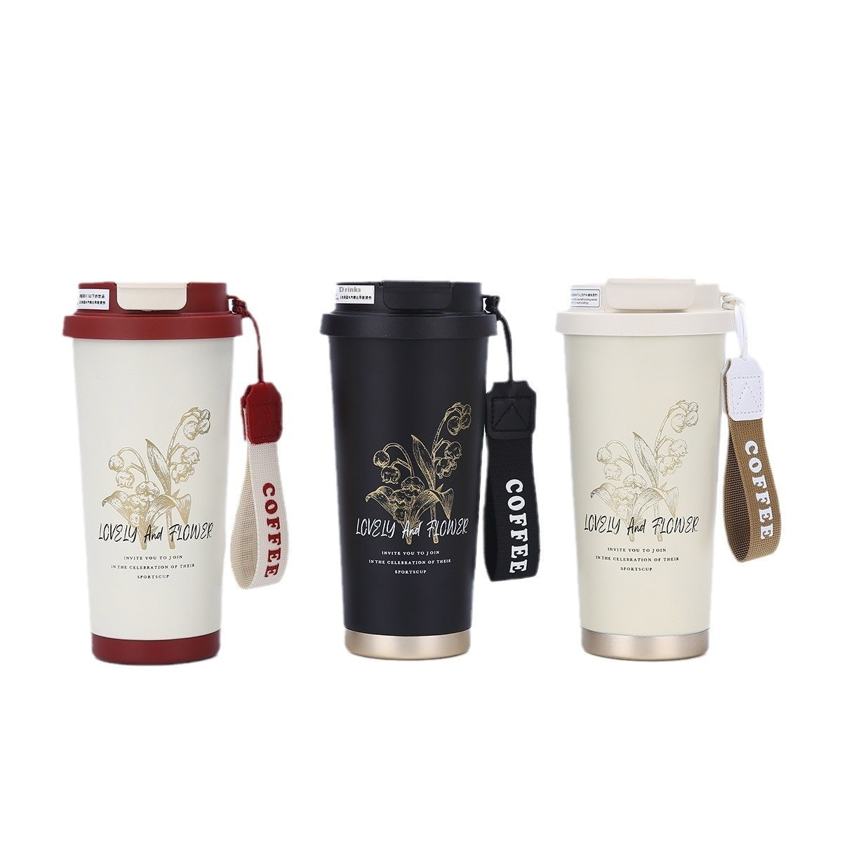 Office Business Good-looking Coffee Cup Portable Straw Cup for Outdoor Use