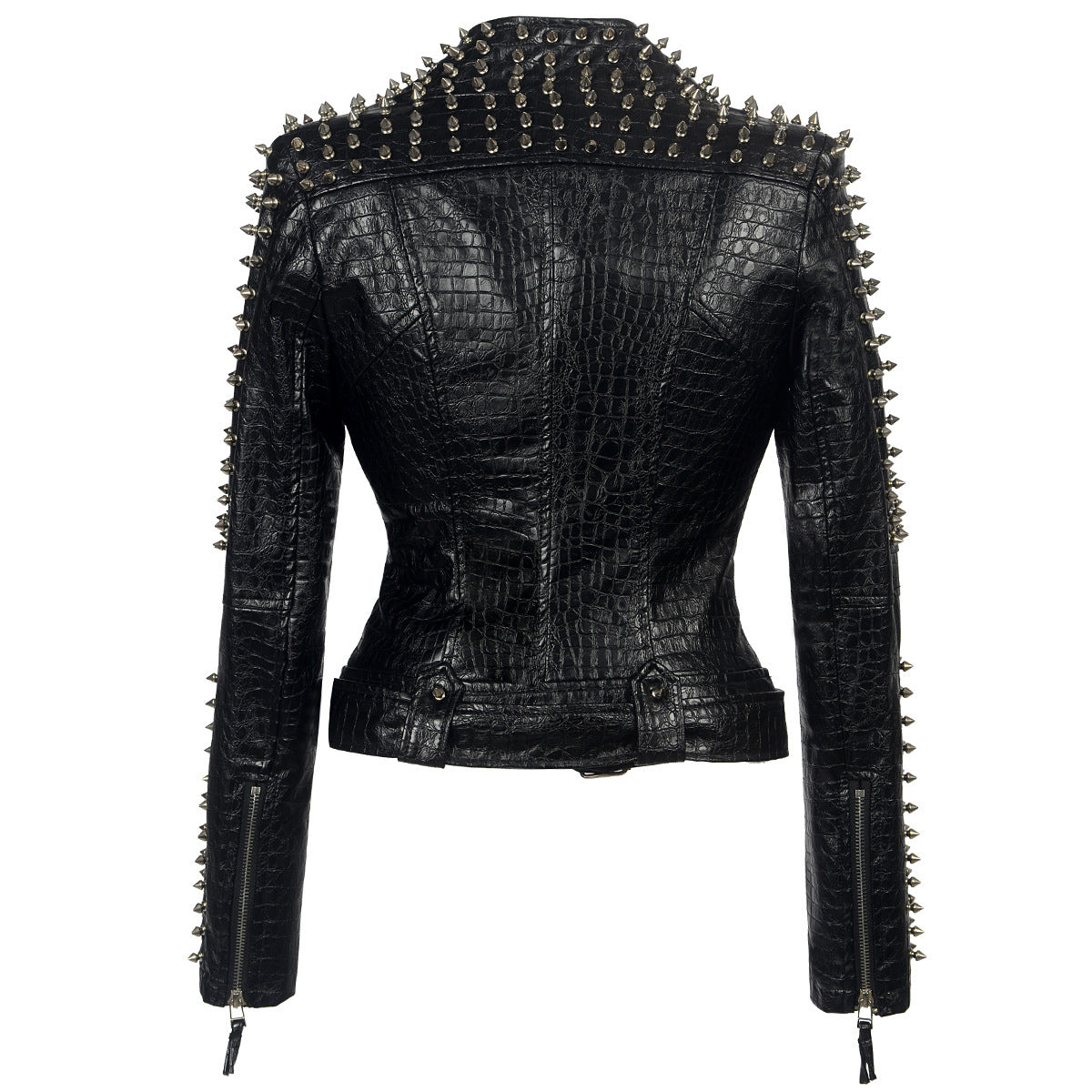 Punk Style Short Leather Jacket