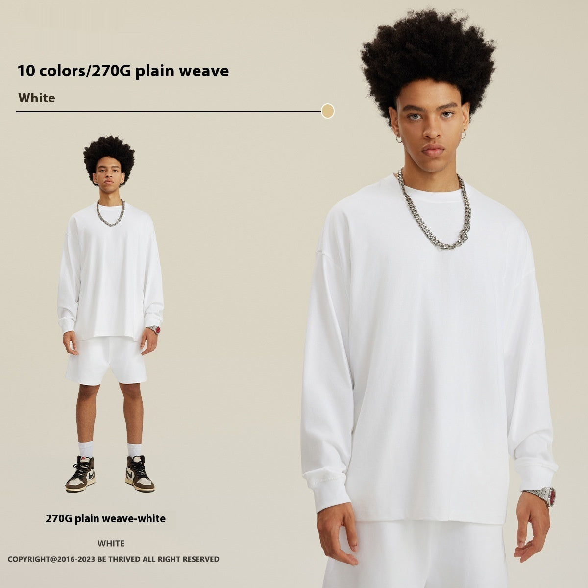 American Retro Washed Cotton Sweater - Loose Fit Pullover