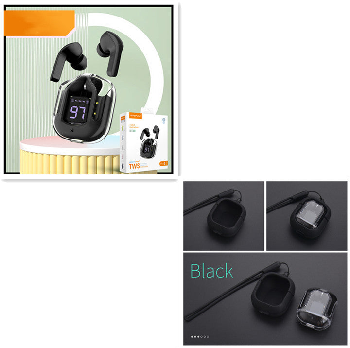 True Wireless Bluetooth Headset Digital Display ENC Noise Reduction - TechSavvy