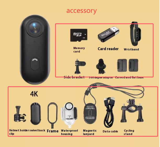 Outdoor Sports Camera In Helmet Motorcycle Bike and Bicycle 4k Video Cameras