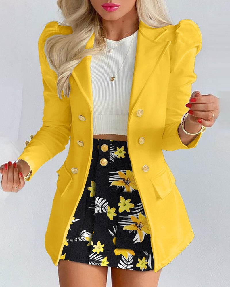 Stylish Solid Color Casual Suits for Women