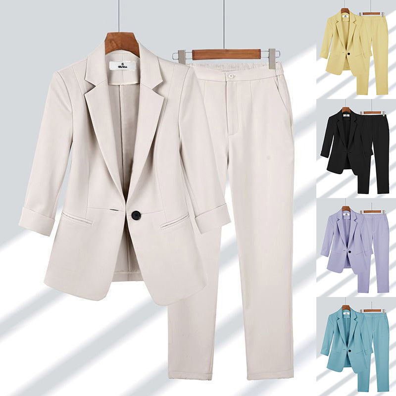 Women's Casual Blazer Set - Stylish & Comfortable - Office Business Suit