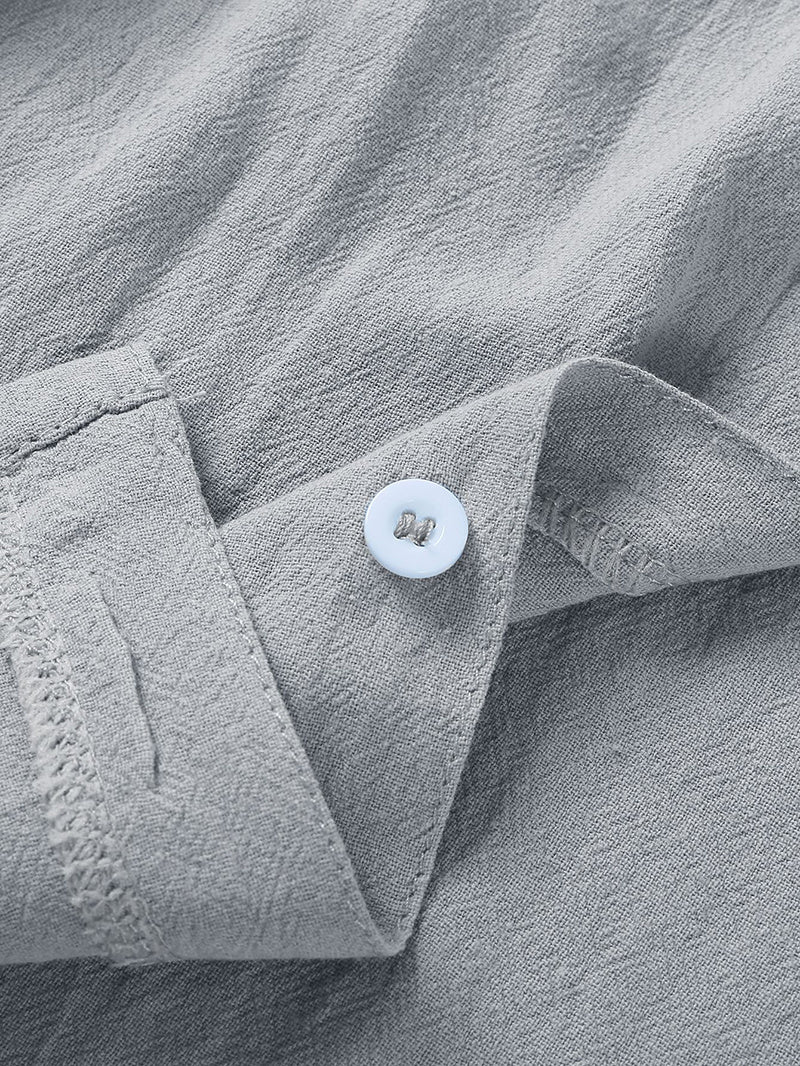 Men's Casual Button Down Shirt - Short Sleeve Beach Shirt for Summer