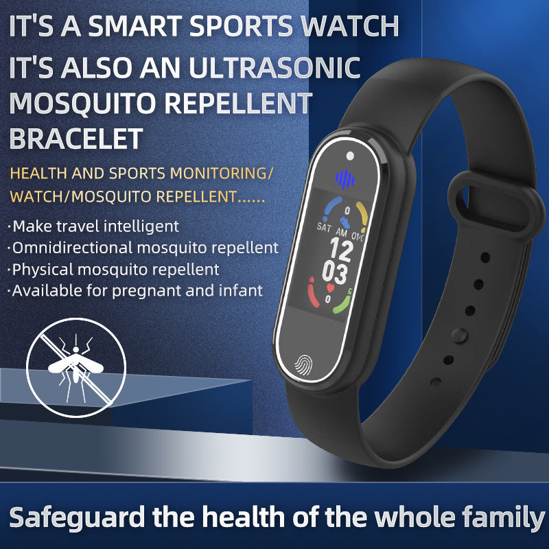 Mosquito Repellent Wristband Watch - Portable Ultrasonic Insect Repeller