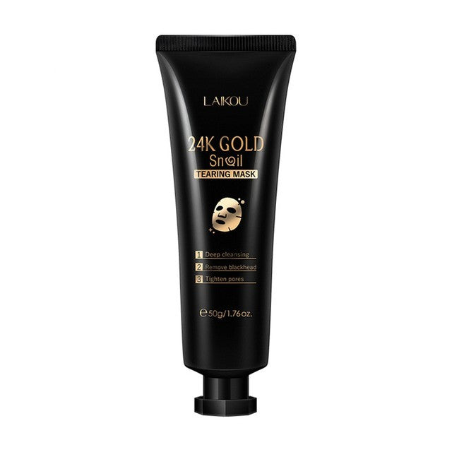 Gold Foil Snail Tear-Off Mask - Hydrating Facial Mask