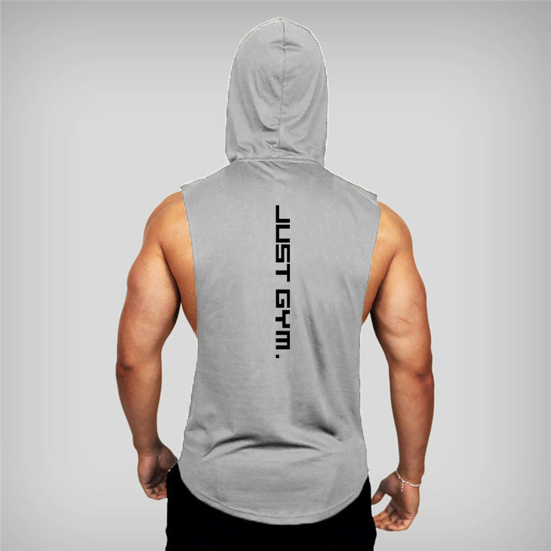 Men's Fitness Hooded Vest - Loose Fitting for Ultimate Comfort
