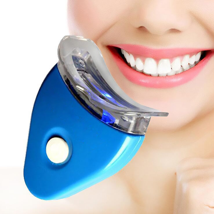 Professional Teeth Whitening Kit with LED Light - At-Home Dental Bleaching System