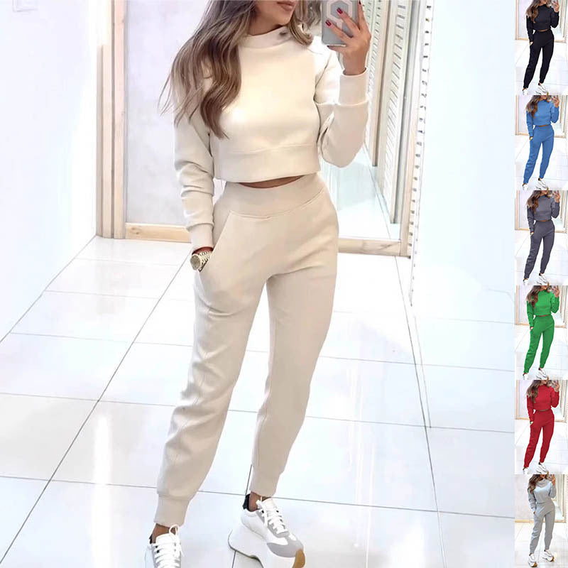 Women's Sports Suit - Stand Collar Fashion Pullover