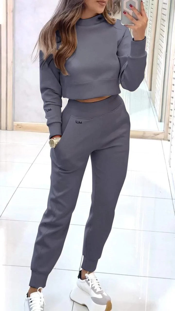 Women's Sports Suit - Stand Collar Fashion Pullover