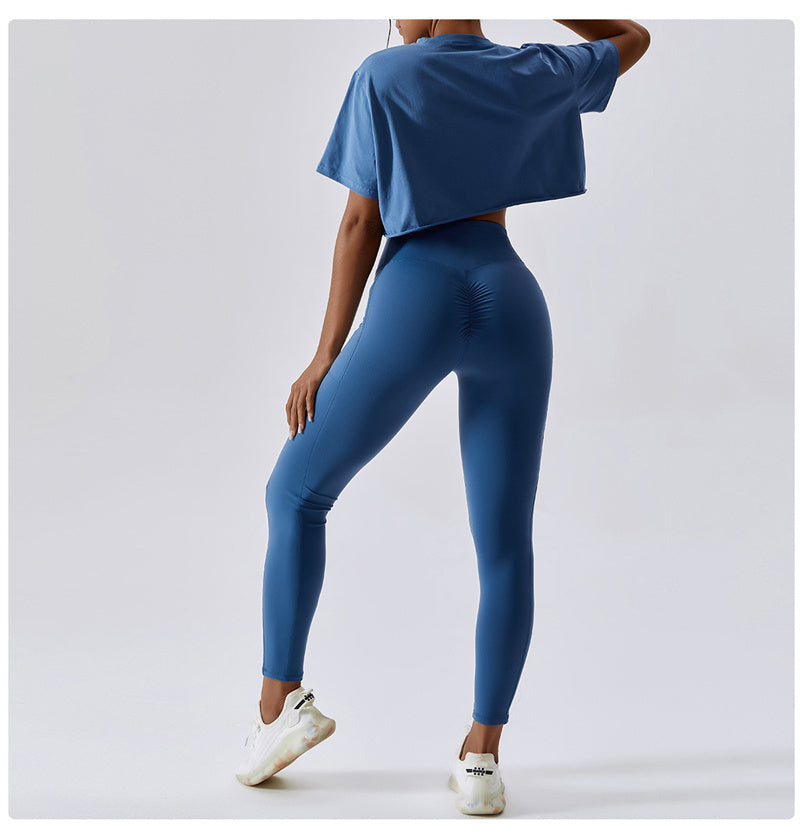 Yoga & Fitness Short Sleeve T-shirt for Women