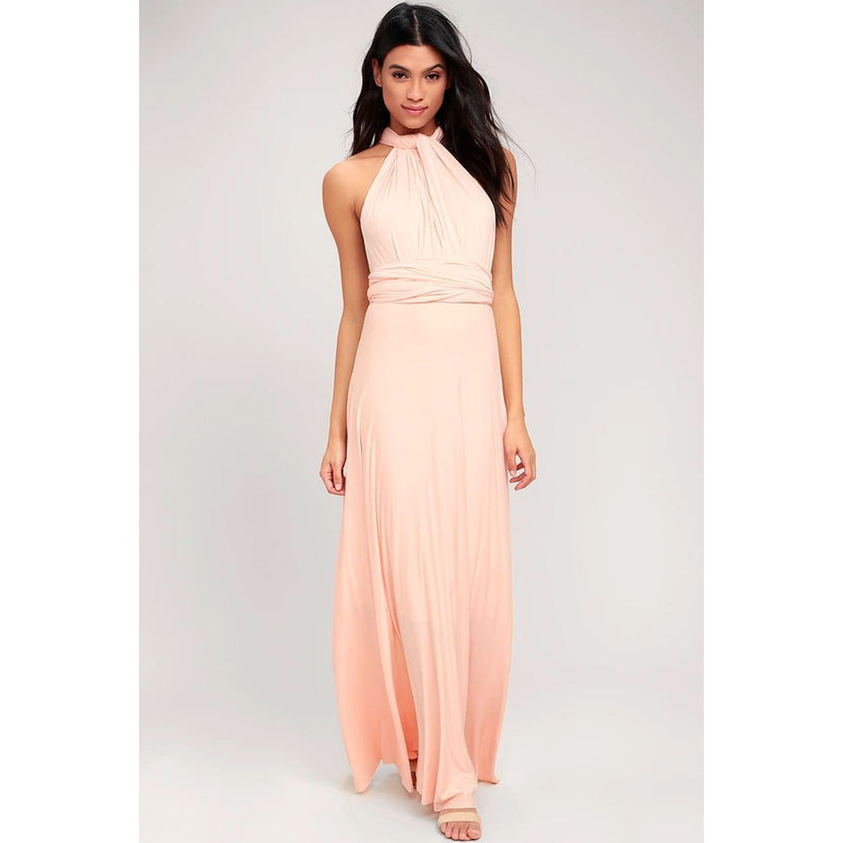 Women's Sexy Long Party Dress - Club Floor-Length Summer Backless Bandage Maxi Dress