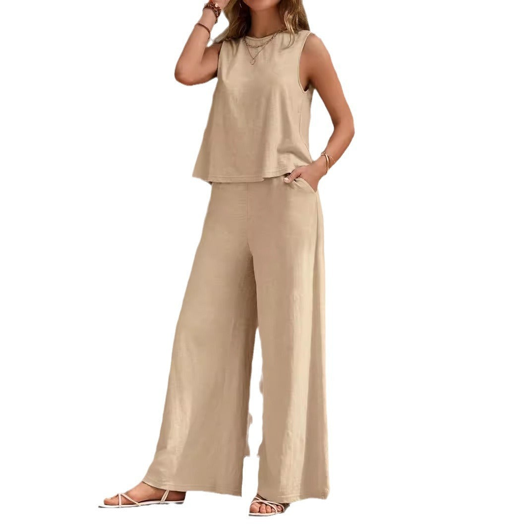 Women's Two-Piece Casual Suit Set - Elegant Spring Summer Collection