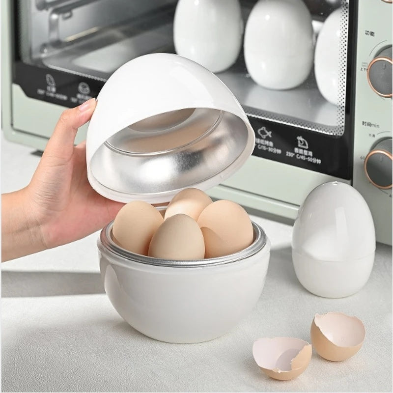 Microwave Egg Steamer Kitchen Gadgets Easy Quick 5 Minutes - KitchenMasters