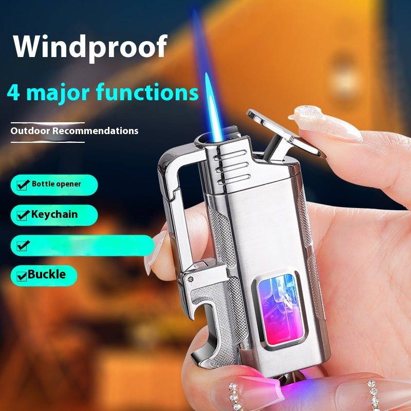 Multifunctional Keychain With Beer Opener, Torch, and Inflatable - The Ultimate Accessory