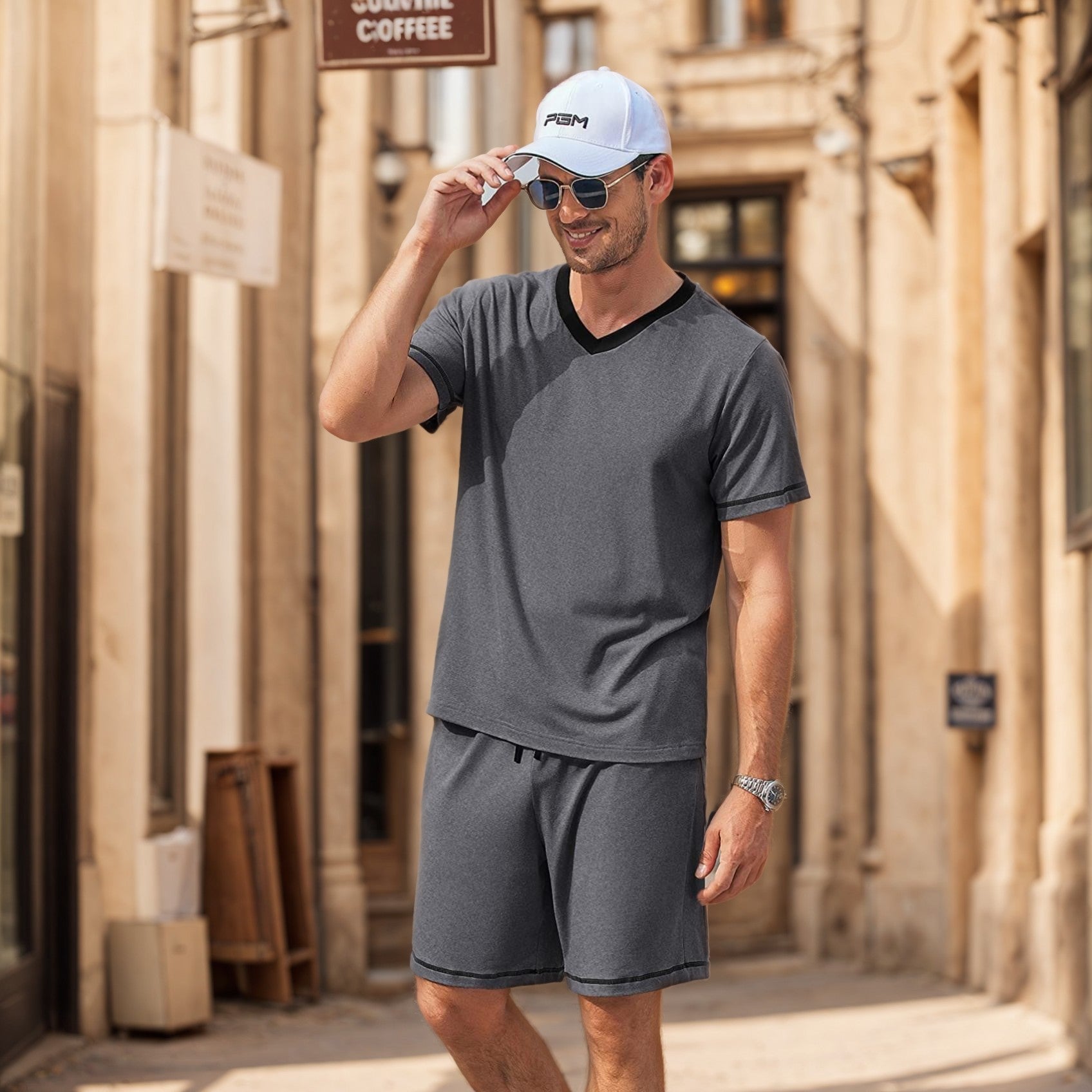 Men's Casual Two-Piece Set - Stylish & Comfortable
