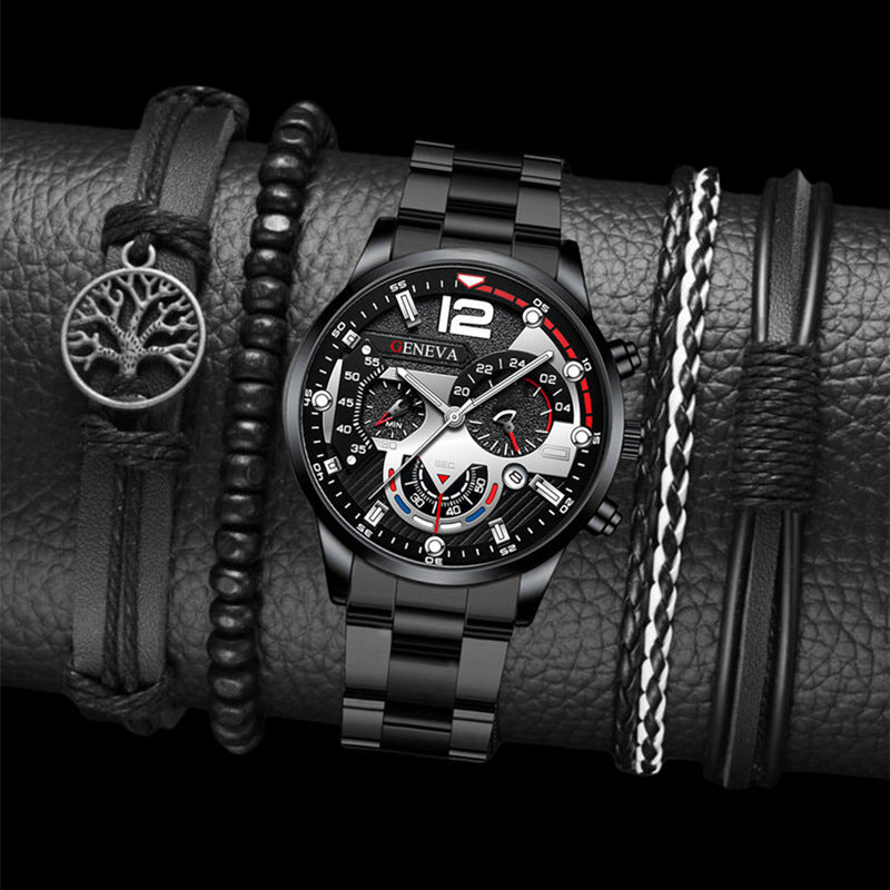 Men's Business Watch & Bracelet Set - Valentine's Gift