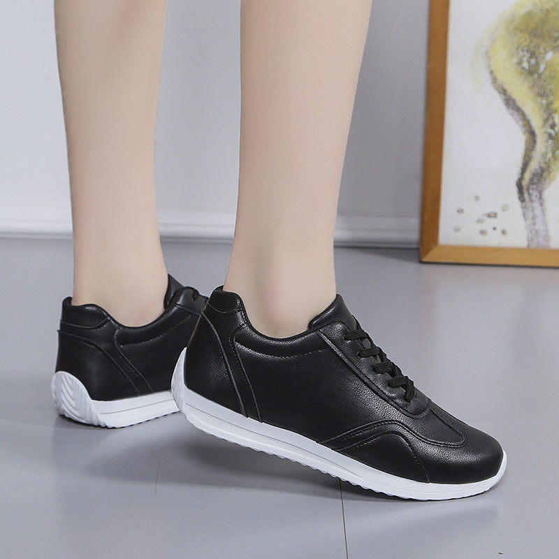 Women's Platform White Shoes - Casual & Stylish Footwear