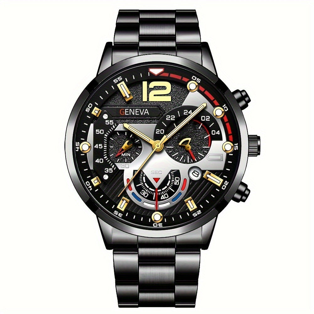 Men's Business Watch & Bracelet Set - Valentine's Gift