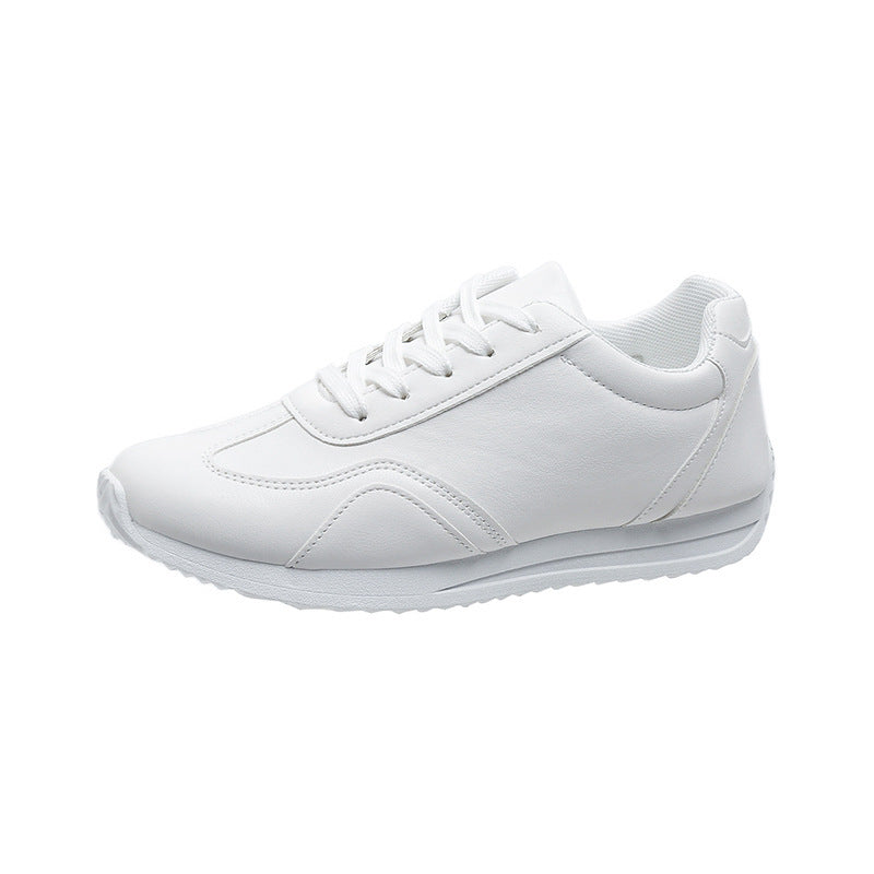 Women's Platform White Shoes - Casual & Stylish Footwear