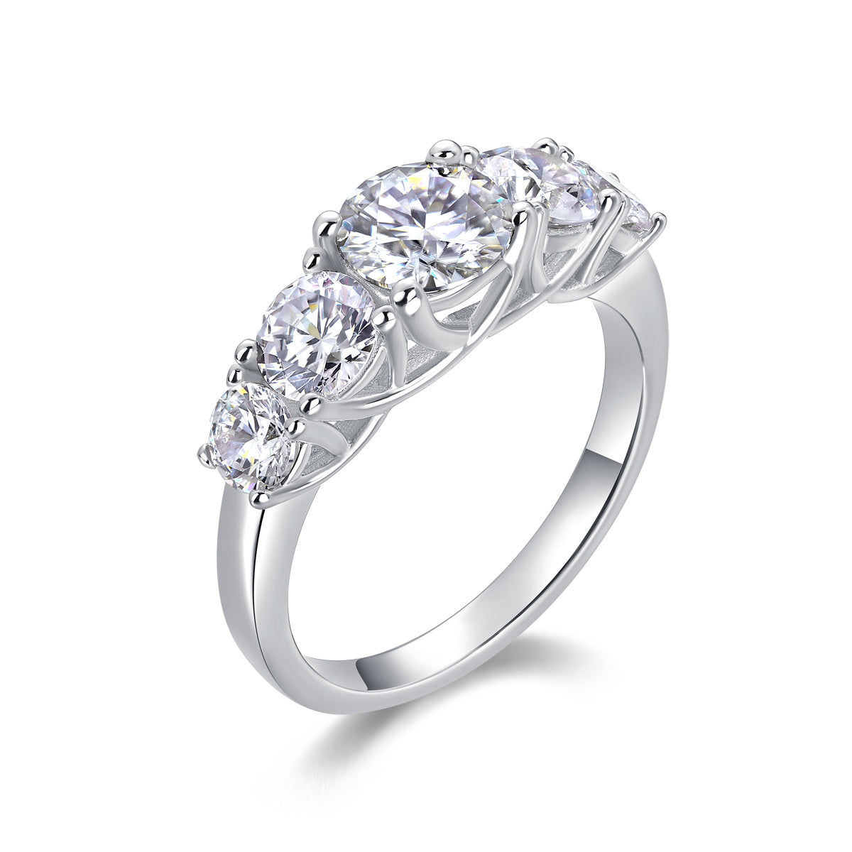 Moissanite Silver Ring - Luxury Diamond Alternative Rings