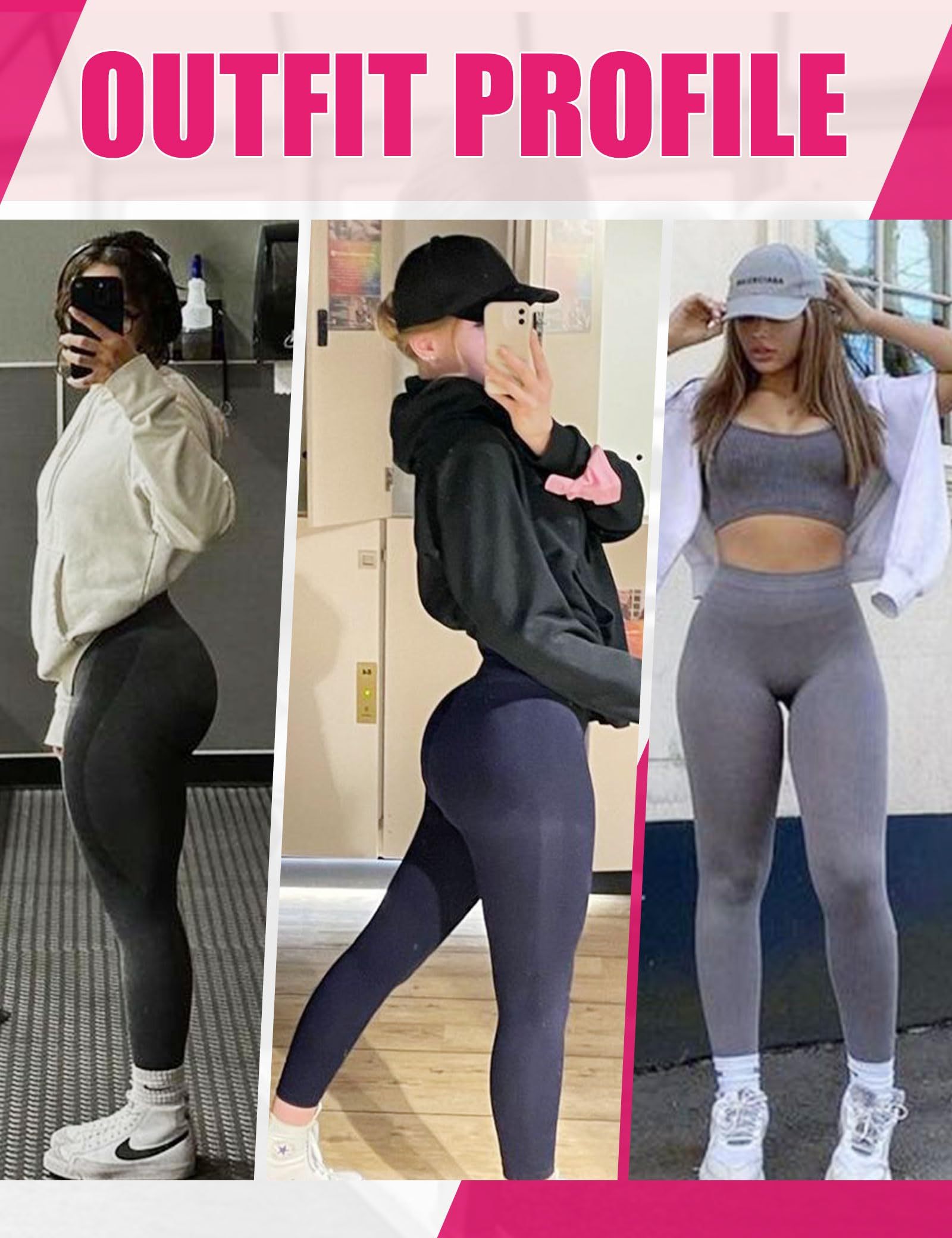 High-Waisted Seamless Leggings - Solid Color