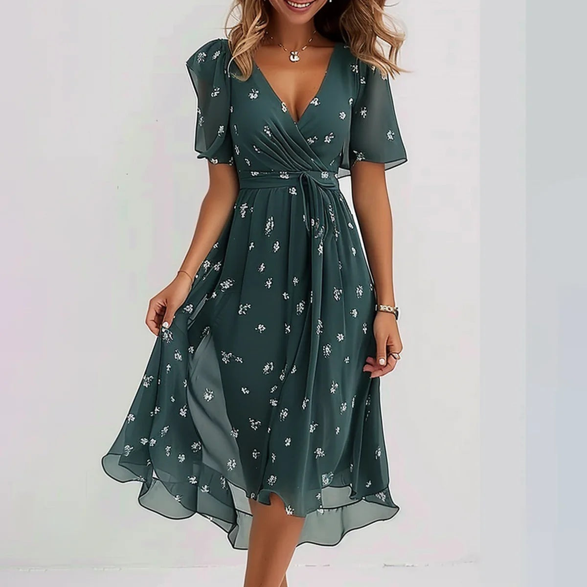 Elegant Summer Chiffon Dress for Women
