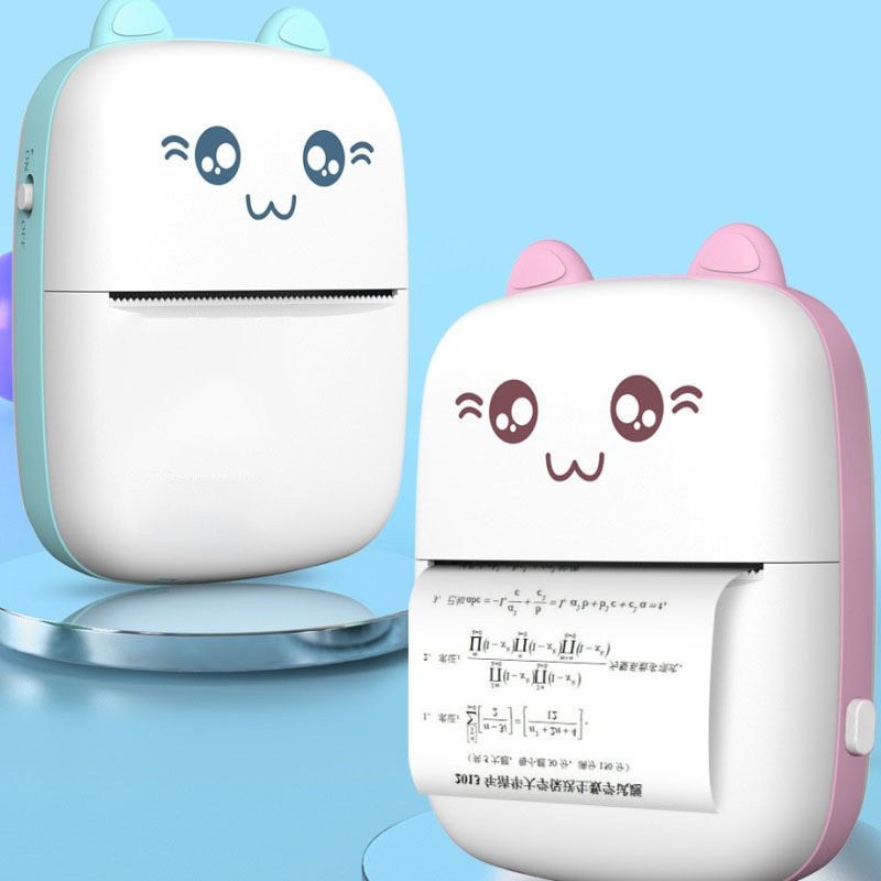 Portable mini printer with Bluetooth and WiFi connectivity for on-the-go printing