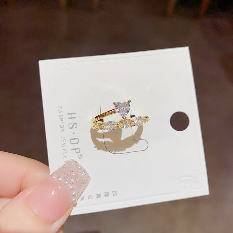 Colorful Open Ring | Luxury Zircon Ring | iukstore