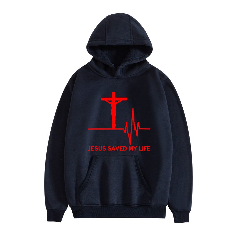 Unisex Printed Casual Loose Sweatshirt