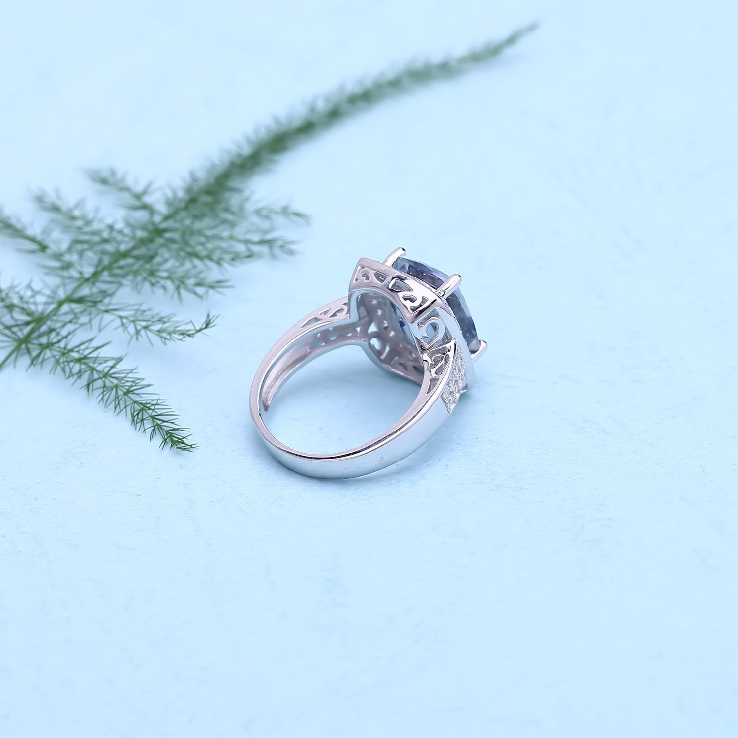 Crystal Gemstone Rings | Square Gemstone Ring | iukstore