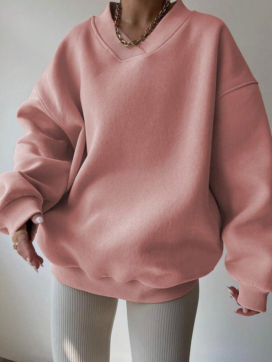 Women's Crew Neck Sweater - Comfortable Cotton Blend
