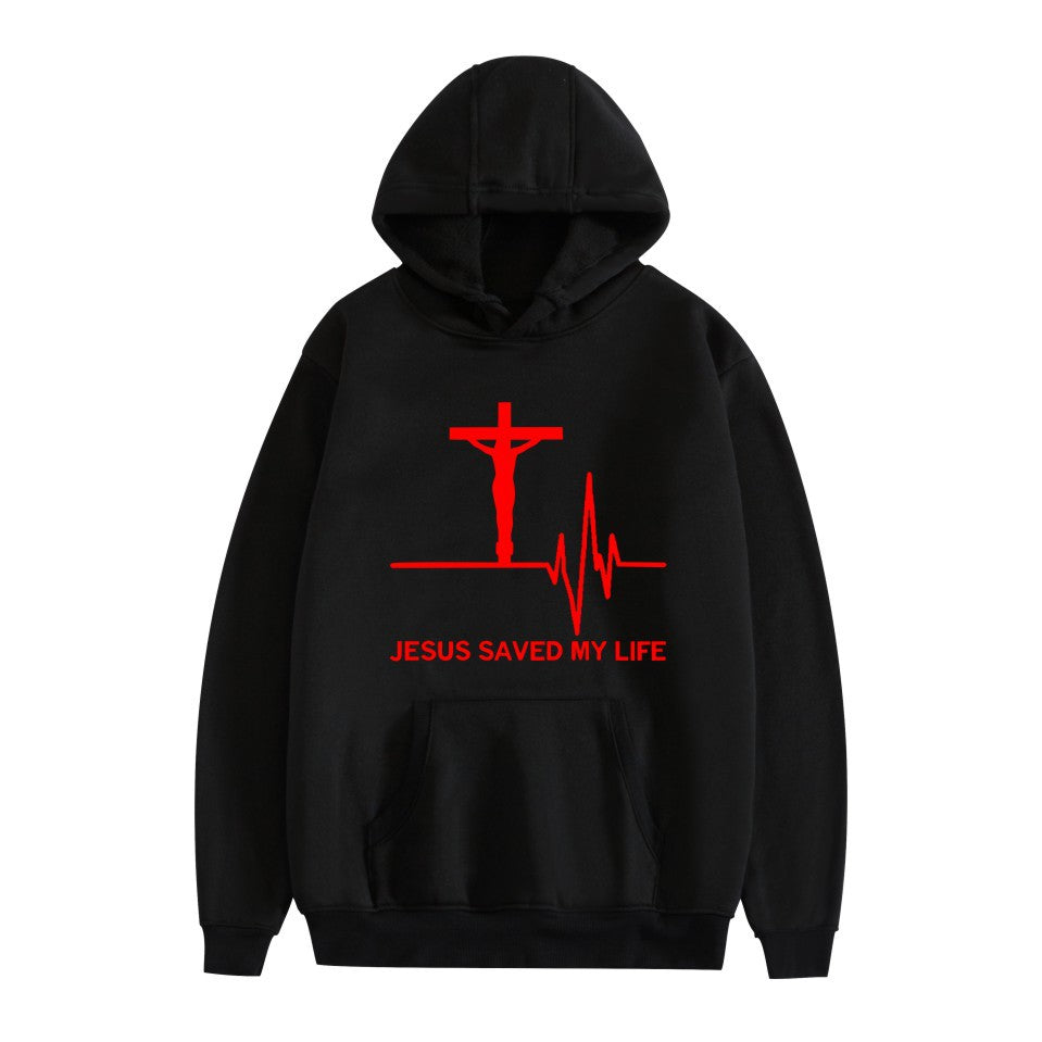 Unisex Printed Casual Loose Sweatshirt