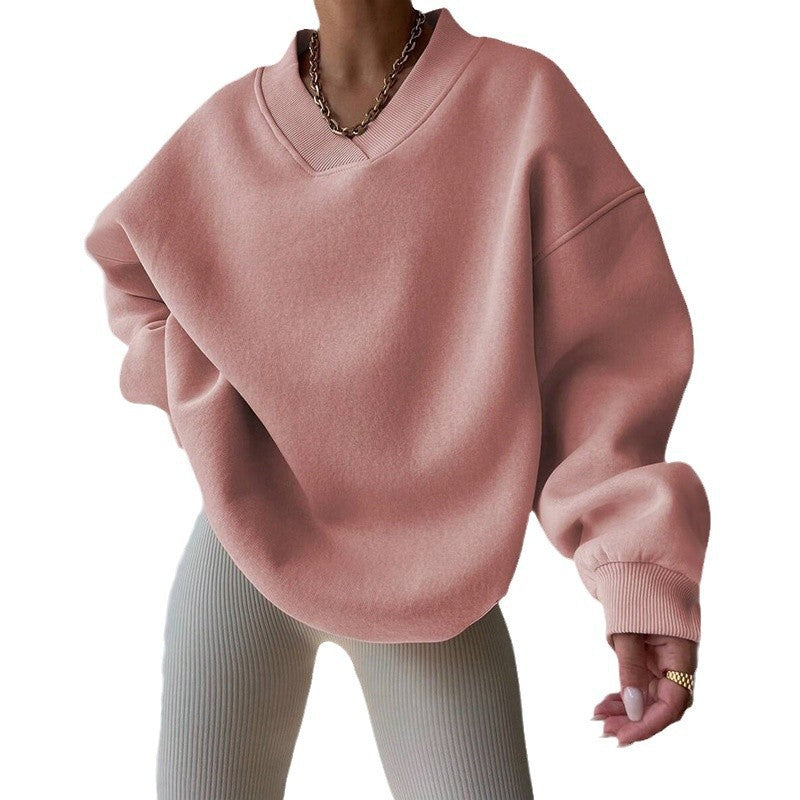Women's Crew Neck Sweater - Comfortable Cotton Blend