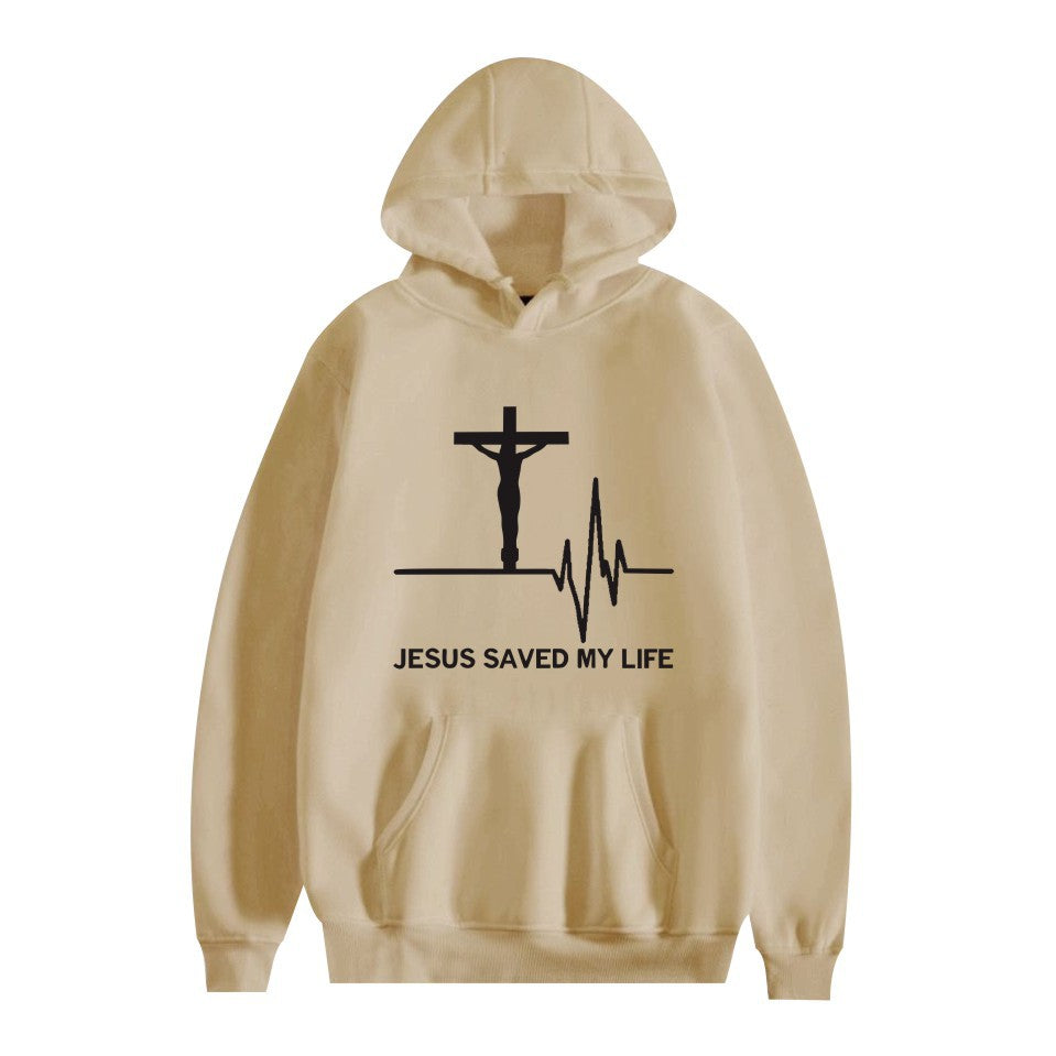 Unisex Printed Casual Loose Sweatshirt