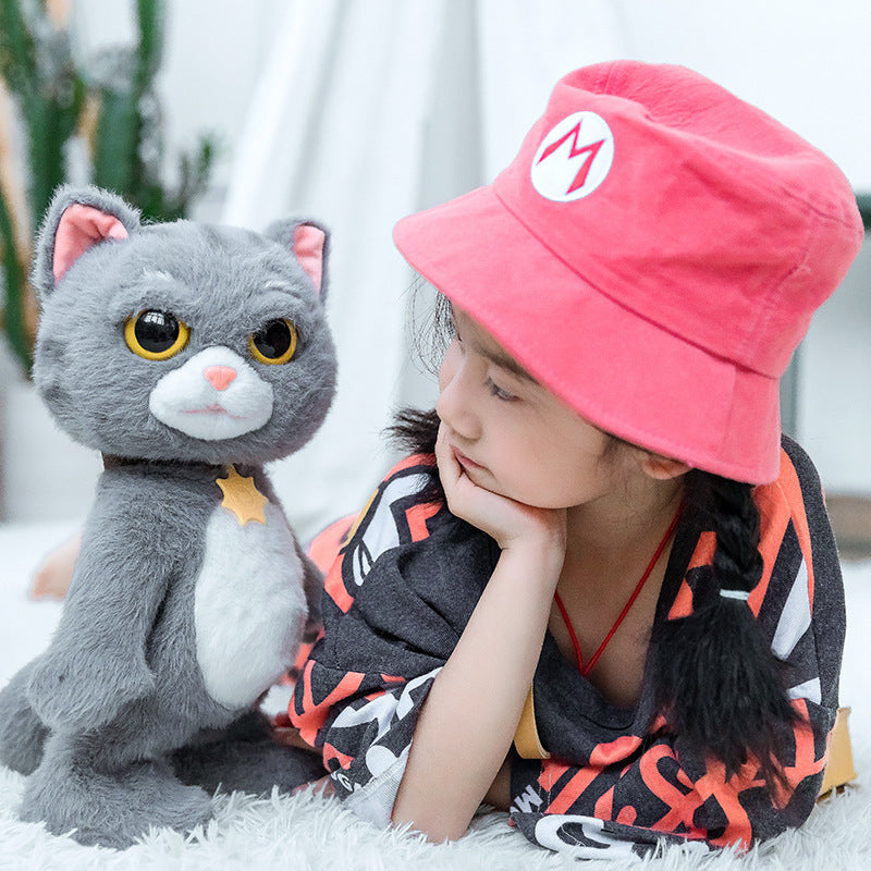 Fun Nest Shake Meow Net Red Spot Cloth Cat Simulation Electric Plush Childrens Baby Toy Net Celebrity Fun Nest Spot Cloth Cat