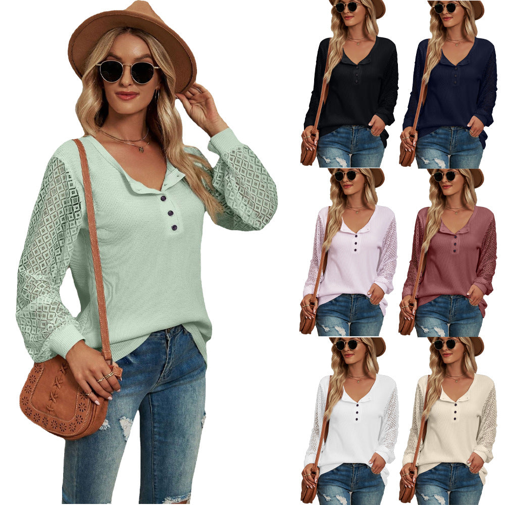 Waffle Lace Stitching Coat - Stylish & Warm