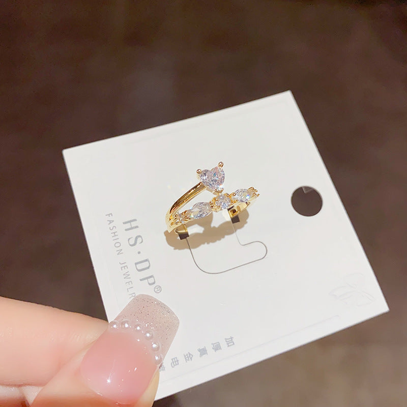 Colorful Open Ring | Luxury Zircon Ring | iukstore