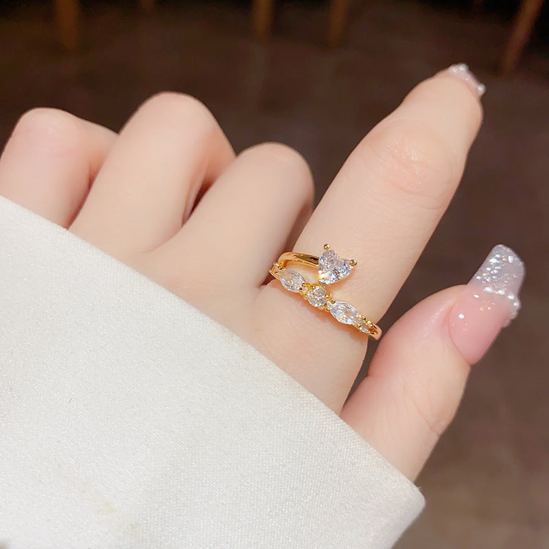 Colorful Open Ring | Luxury Zircon Ring | iukstore