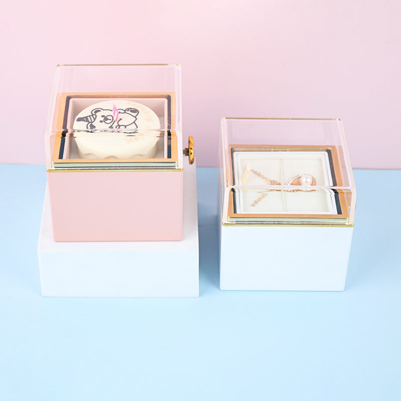 Bear Birthday Cake Surprise Flip Ring Box - A Unique Gift and Jewelry Combo