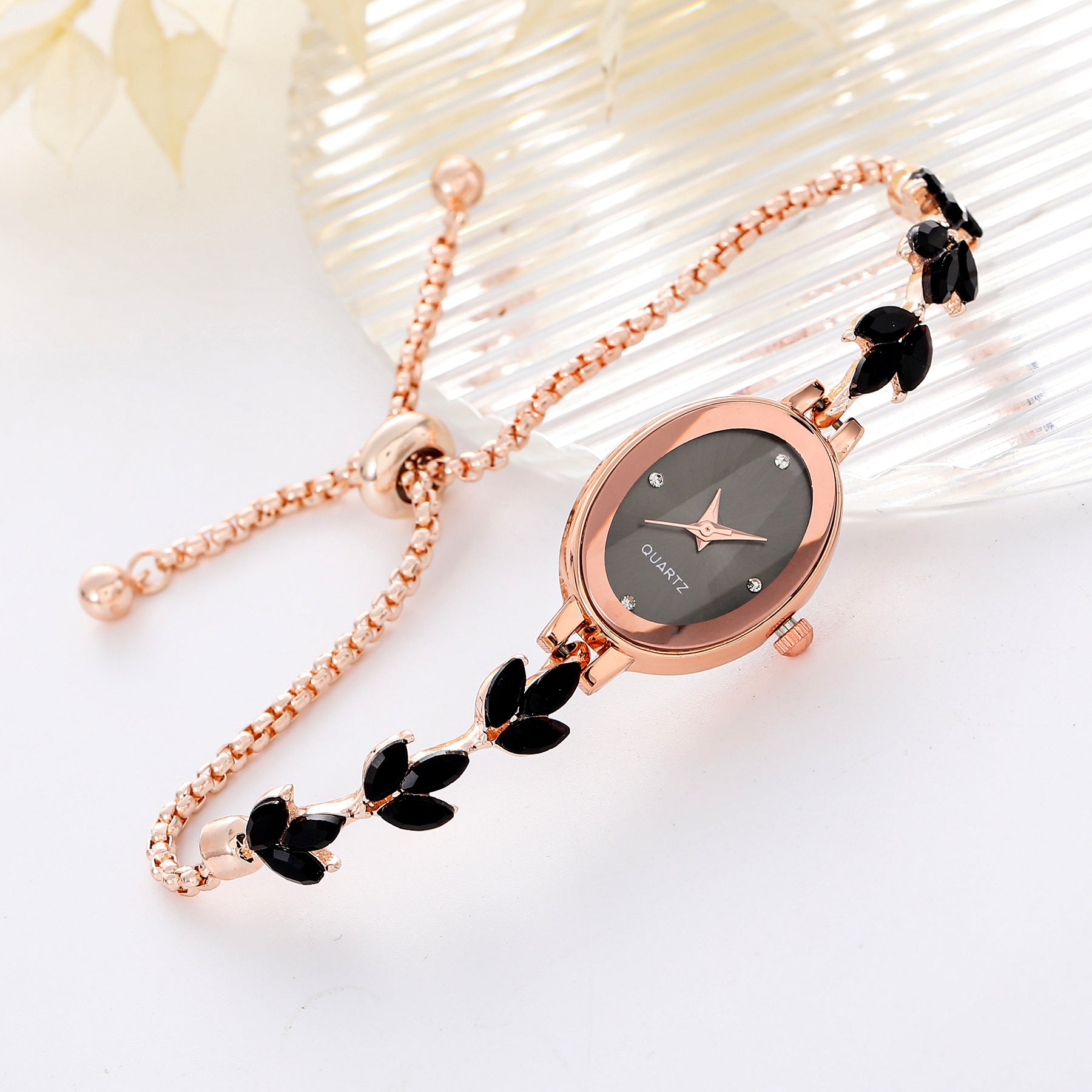 Diamond Oval Watch | Womens Diamond Watch | iukstore