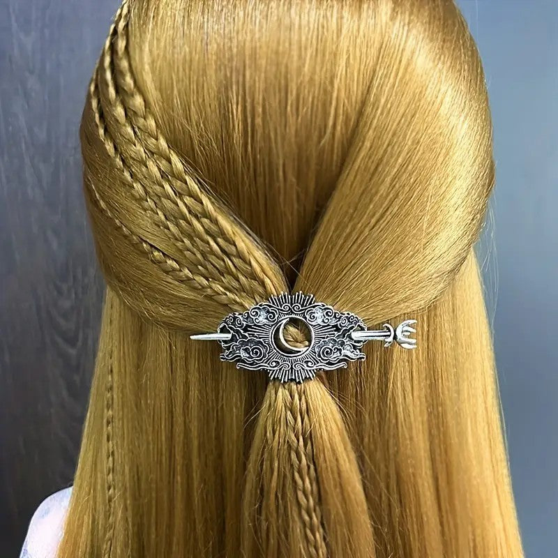 Viking Hair Barrettes - Norse Animal Alloy Hair Clips for Women