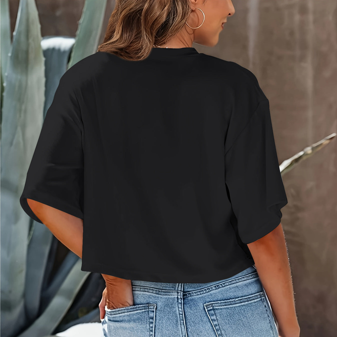 Versatile Solid Color T-Shirt for Women - Casual Fashion Essential