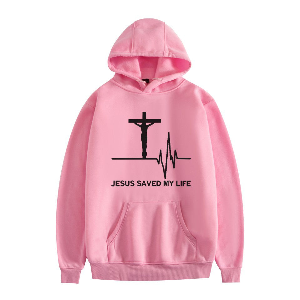 Unisex Printed Casual Loose Sweatshirt