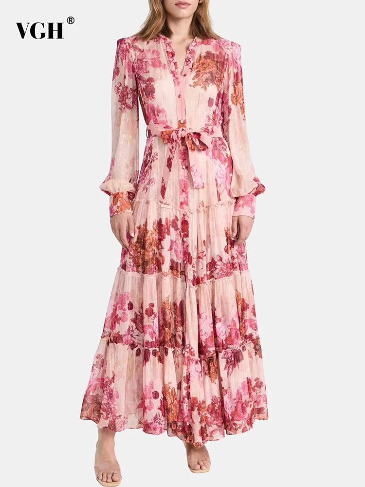 Vintage Dresses For Women | High Waist Button Dress | iukstore